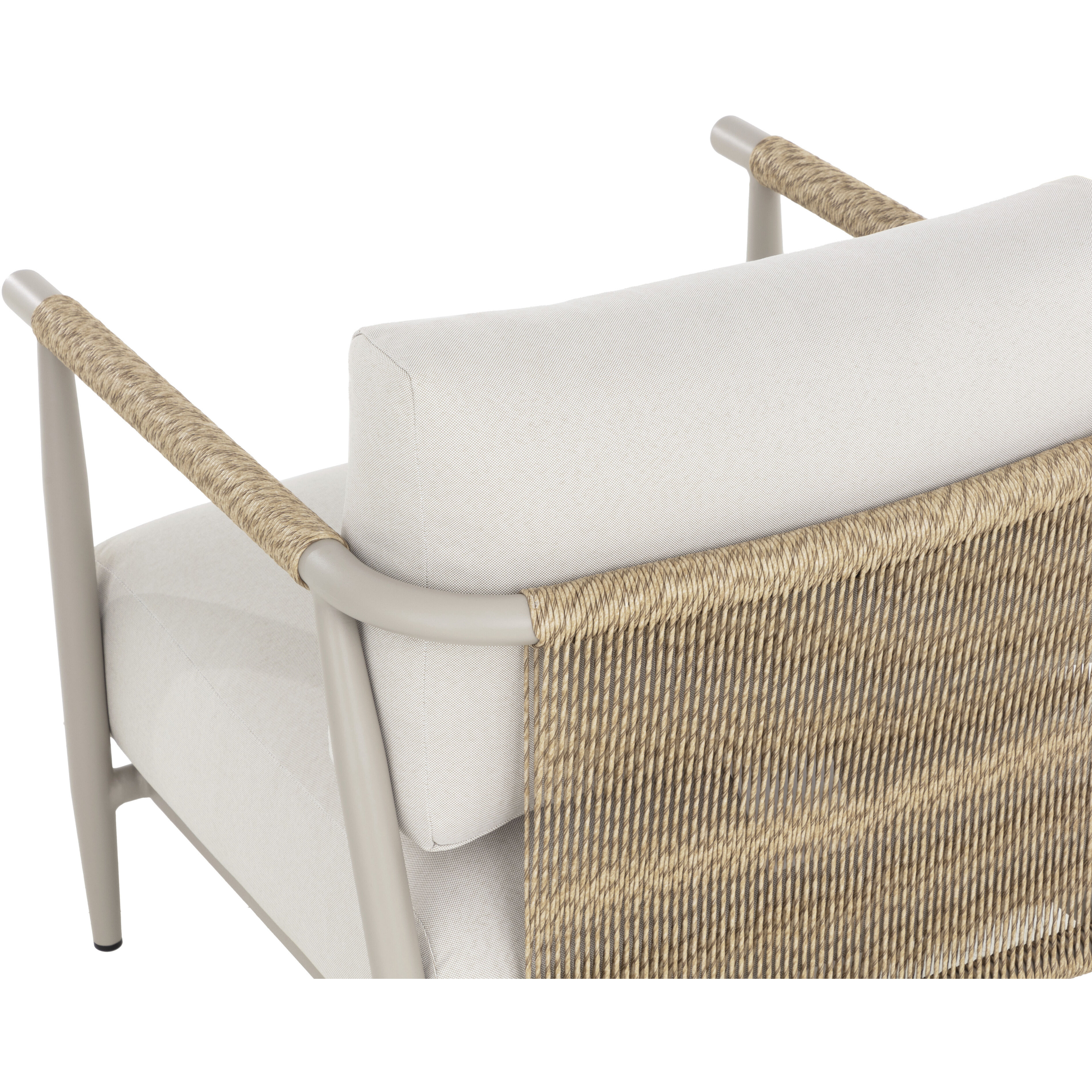 Muros Greige / Palazzo Cream Outdoor Lounge Chair